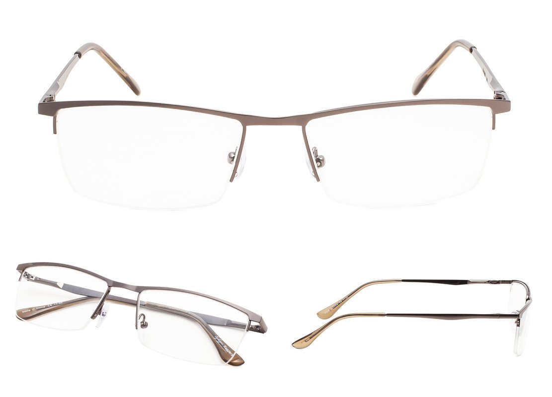 3 Pack Metal Half-rim Reading Glasses 3-R1614